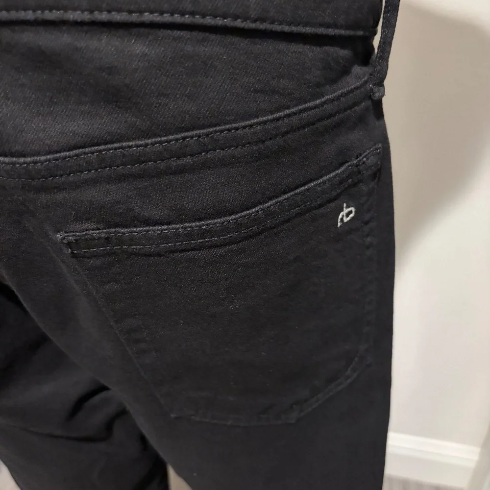 rag & bone Men's Fit 1 Skinny Black Slim Jeans Size 32x30 - Picture 3 of 6